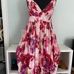 Pink floral H&M party dress from the '90s